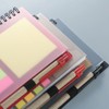 SEIWEI Spiral Notebook with Pen and Sticky Notes Double Loop