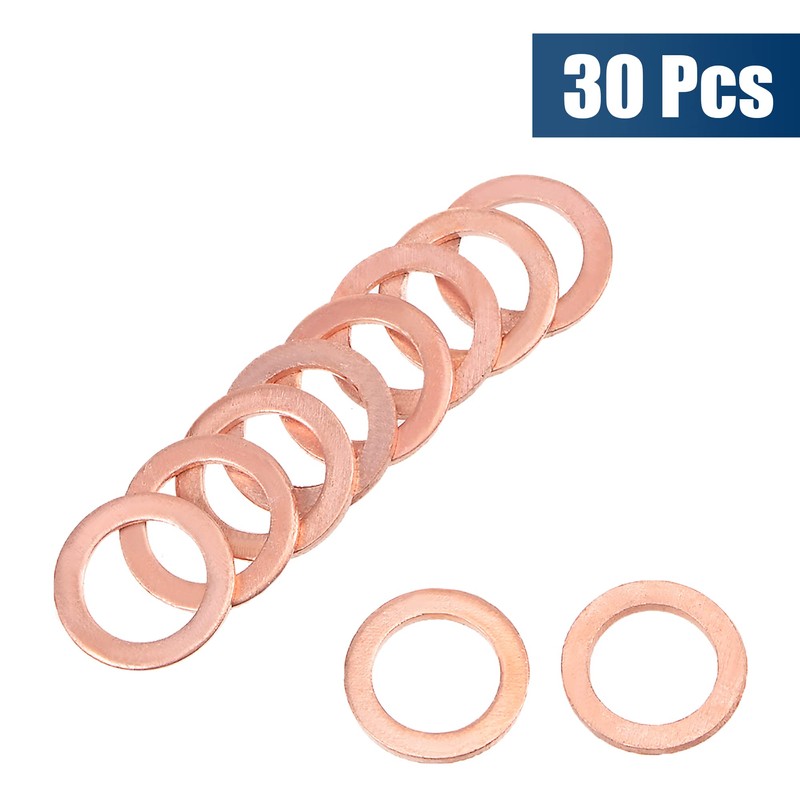 sourcing map 30 Pcs Metric M8 x 12mm x 1mm