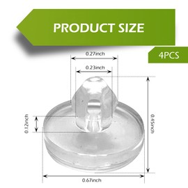 SLIMI 4 PCS Brake Clutch Pedal Stop Pads, Rubber Accelerator Stop Pedal Pads, Brake Light Switch Stopper Replaces 3287625000 32876-25000 32876-36000 3287636000, Compatible with Kia, Hyundai (White)