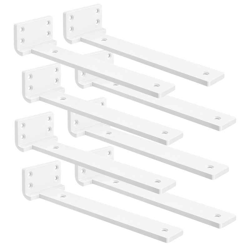 Floating Shelf Brackets 6 inch 8 Pack L Brackets for