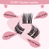Cluster Lashes, 72 Pcs Individual Lashes, Lash Clusters DIY Eyelash