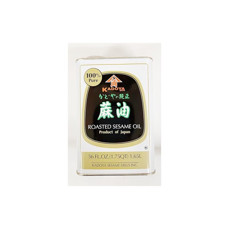 Roasted Sesame Oil,Kadoya 100% Pure Roasted Sesame Oil, 56 Fl