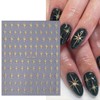 8 Sheets Star Nail Stickers for Nail Art 3D Self-Adhesive