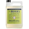 MRS. MEYER'S CLEAN DAY Liquid Dish Soap Refill, Biodegradable Formula,