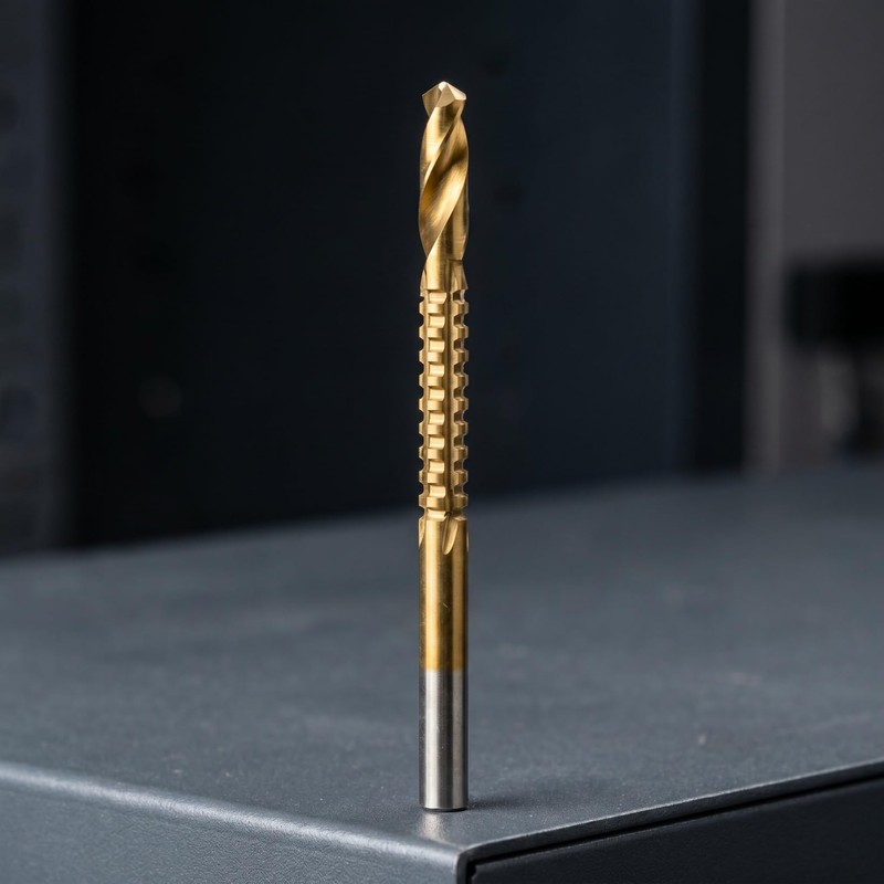 TEHAUX HSS Titanium Coated Drill Bits 6 Piece Set 3mm-8mm
