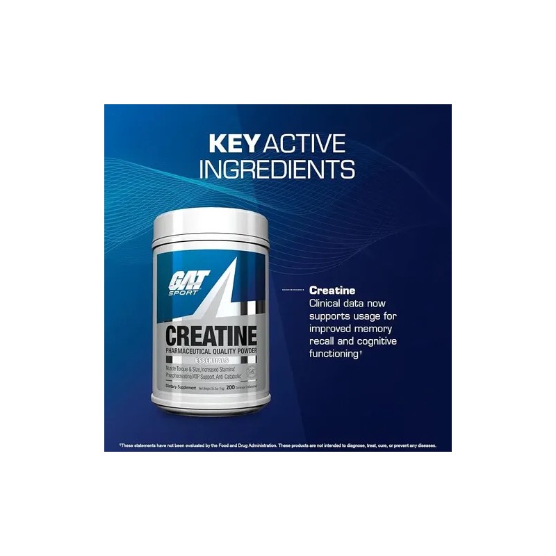 Creatina Gat Sport Monohidratada 1 Kg Sin Sabor