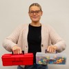 Akro-Mils 12-Inch ProBox Plastic Toolbox for Tools, Hobby or Craft