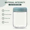 NETANY 6-pack 16oz Glass jars with Airtight Lids, Overnight Oats