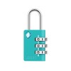 Zarker XD25 3-Digit Combination Small Mini Padlock, Emerald, 1-Pack