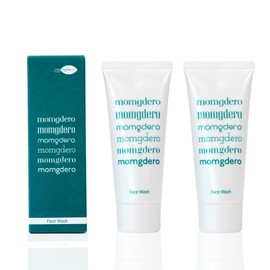 Mamgudero Face Wash, 3.5 oz (100 g), Highly Moisturizing, Dense Foam, Collagen, Sodium Hyaluronate, Basil Scent (2 Pieces)
