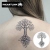 Tree Temporary Tattoos, Realistic Waterproof Fake Tattoos