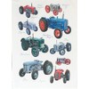 Half a Donkey Classic Tractors Collection Large Cotton Tea Towel
