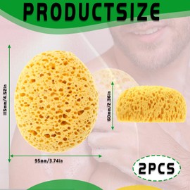 2 Pack Large Honeycomb Bath Sponges – Soft Body Exfoliating Shower Loofahs for Deep Cleansing, Durable Mesh Sponges for Adults & Kids, Gentle on Skin, Ideal for Daily Use in Bath or Shower