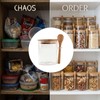 Varku 6 Pcs Glass Jars with Bamboo Lids and Spoons,
