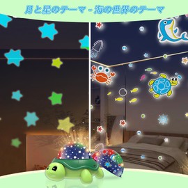Stynxro Planetarium Home 360° Rotating LED Cute Turtle Projector for Kids Indoor Night Light Aurora Lamp Star Light Ocean Projector Plug-in Starry Sky Bedside Lamp Birthday Present Holiday Gift Kids