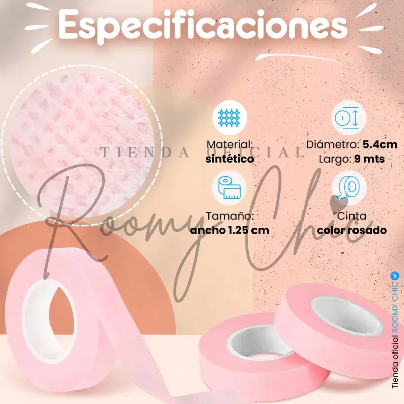 12 Cintas Extensión De Pestañas Micropore Papel Cinta