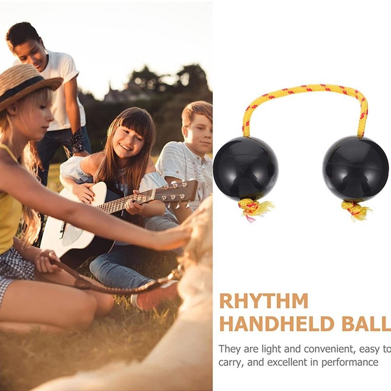 Rhythmic Ball Hand Shaker Balls Music Egg Shaker Double Gourd