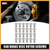 Partuto 24pcs Brake Disc Rotor Screws Bolts Kit 93600-06014-0H for