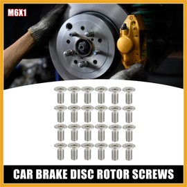 Partuto 24pcs Brake Disc Rotor Screws Bolts Kit 93600-06014-0H for Honda Replacement