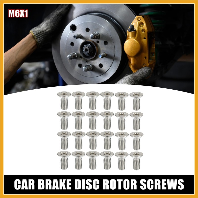 Partuto 24pcs Brake Disc Rotor Screws Bolts Kit 93600-06014-0H for
