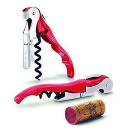 Pulltex PWC Pulltaps Corkscrew, Corkscrew, Perfect Tool for Waiters in Red