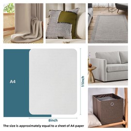 WILDREEDS 2 Pcs 8 x11 Inch Linen Repair Patches, Self-Adhesive Fabric Patch for Sofas, Couch, Furniture,Tote Bags, Car Seats (White)