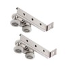 2 Pcs Shower Door Rollers, Zinc Alloy Runners Wheels Pulleys