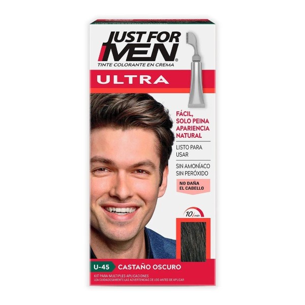 Tinte de Cabello Just For Men Ultra Castao Oscuro U45