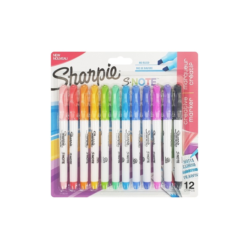 Sharpie real pastel color S-NOTE highlighter 4-color set / pastel