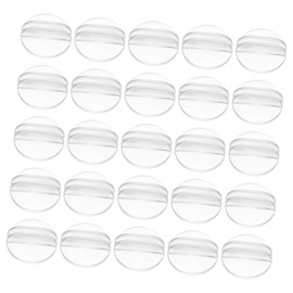 Kisangel 50Pcs Transparent Game Card Holders Tabletop Accessory for Storage Tracking Clear Miniature Bases Convenient