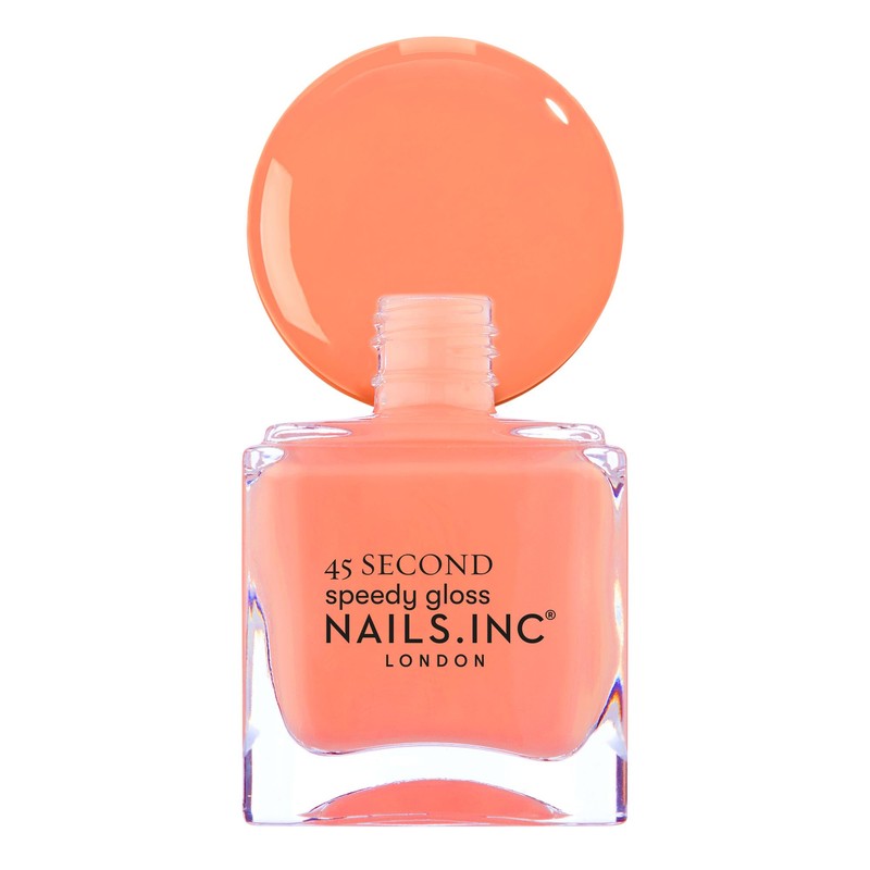 Nails.INC Quick Drying Nail Polish, Bella, Pastel Coral Neon