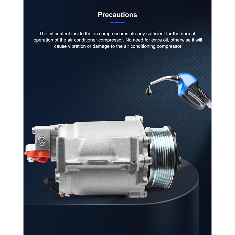 ECCPP AC Compressor 2006-2010 for Acura CSX 2.0L 2006-2011 for