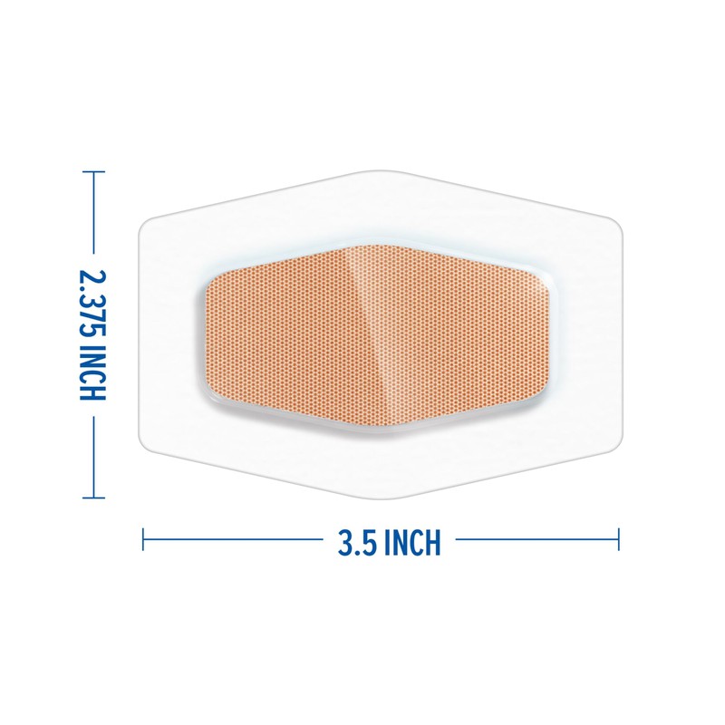 Nexcare Waterproof Clear Bandages for Knee & Elbow, Large (2.38