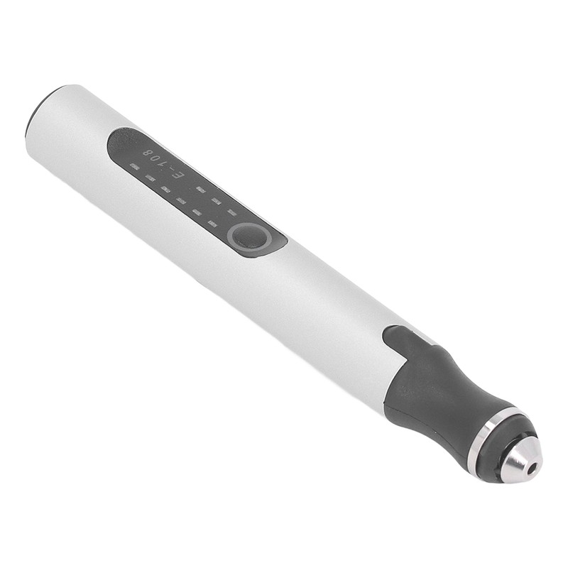 Electric Engraving Pen Set Mini Silver 10W USB Rechargeable Engraving