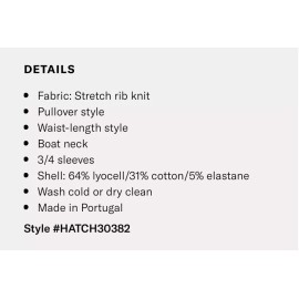 Hatch Maternity Women’s THE PIA TOP Clay Super Soft Fabric Size 2 (M/8-10) NEW