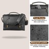Mens messenger bag 15.6 inch, Waterproof Leather Laptop Briefcase Large