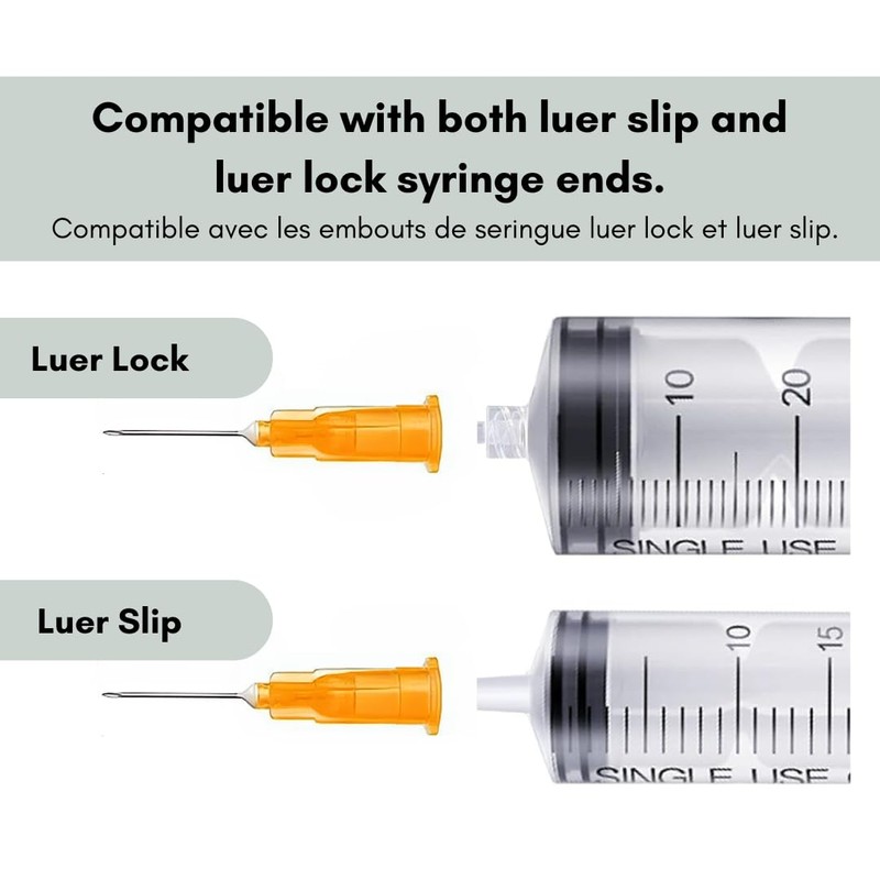 Elimedical Disposable Needle for Animal, Pet and Industrial Dispensing, 25G