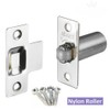 Dzina™ Adjustable Roller Catch 38mm Nickel Plated Forend (Nylon Roller)