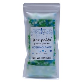 HOSHINOUTAGE Konpeito Japanese Star Sugar Candy 7oz [198g] (Ajisai)