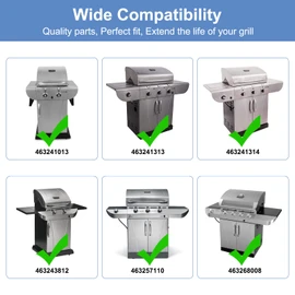 Criditpid Grill Emitter Plates for Charbroil Commercial Tru-Infrared 463241314 463268008 463241313 463241013 463243812 463257010 Gas Grill, Stainless Steel Cooking Grates.(2 Pack)