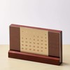 Perpetual Calendar TS-1521-007 Tabletop, Stylish, Interior, Wood, Rubberwood, Dark