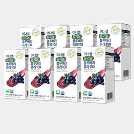 Innercell Organic Blueberry Puree 100 Antioxidant Eye Health Anthocyanin Real Blueberry, 112 Pieces, 18g / 이너셀 유기농 블루베리퓨레100 항산화 눈건강 안토시아닌 리얼블루베리, 112개, 18g
