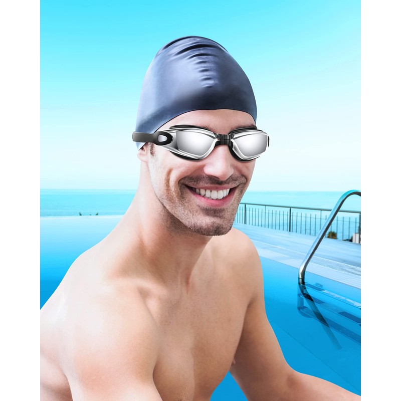 Aegend Swim Goggles, 2 Pack Swimming Goggles No Leaking Adult