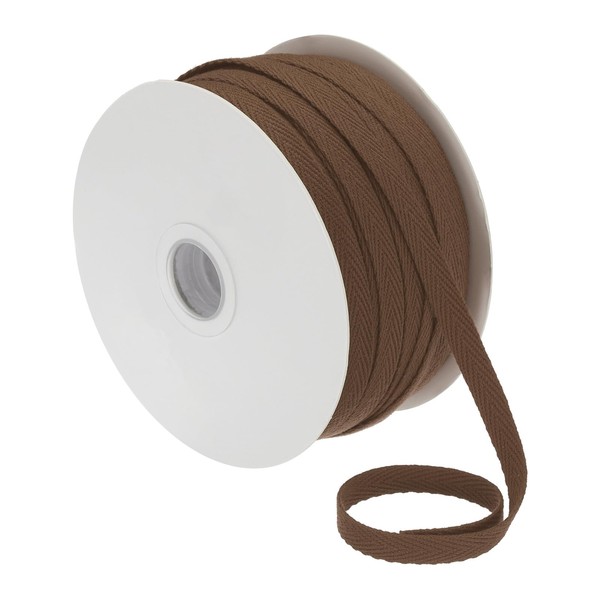 PATIKIL Cotton Twill Tape 6mm(1/4") 50 Yards 100% Cotton Ribbon Bias Binding Tape Herringbone Webbing Trim for Sewing Gift Wrapping, Solid White