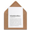 Graduation definition: greeting card with envelope