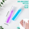 Zhehao 200 Pcs Mini Spray Bottles Clear Plastic Perfume Bottles