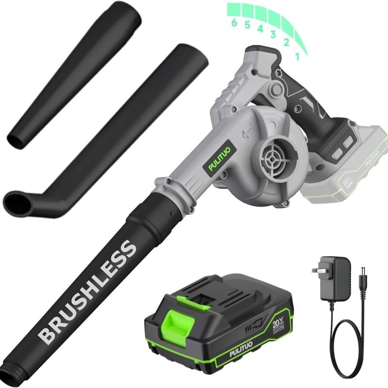 PULITUO Cordless Leaf Blower with 4.0Ah Battery and Charger Lightweight
