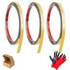Gold Self-Adhesive Mirror Molding Trim Set, 3 Rolls 16.4 ft