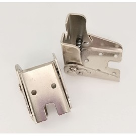 90 Degree self-Locking Folding Hinge Lock Steel Foldable Bracket Hidden Hinge for Extension Brackets of Table Legs Bed Legs and workbenches (4, Silver)