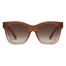 Quay - Womens Sunglasses, Square Lenses with UV Protection (After Hours, Coffee Doe)